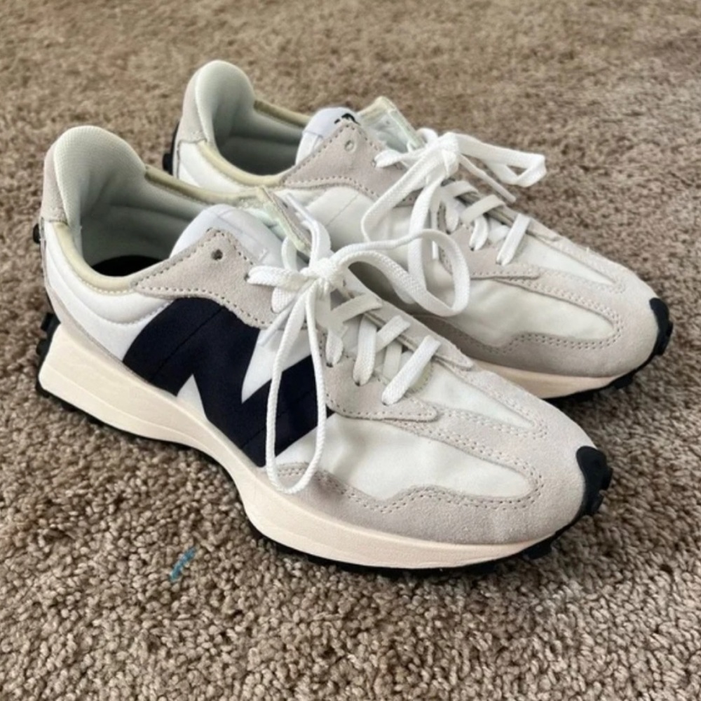 New Balance 327 Sneakers- White/Grey/Black